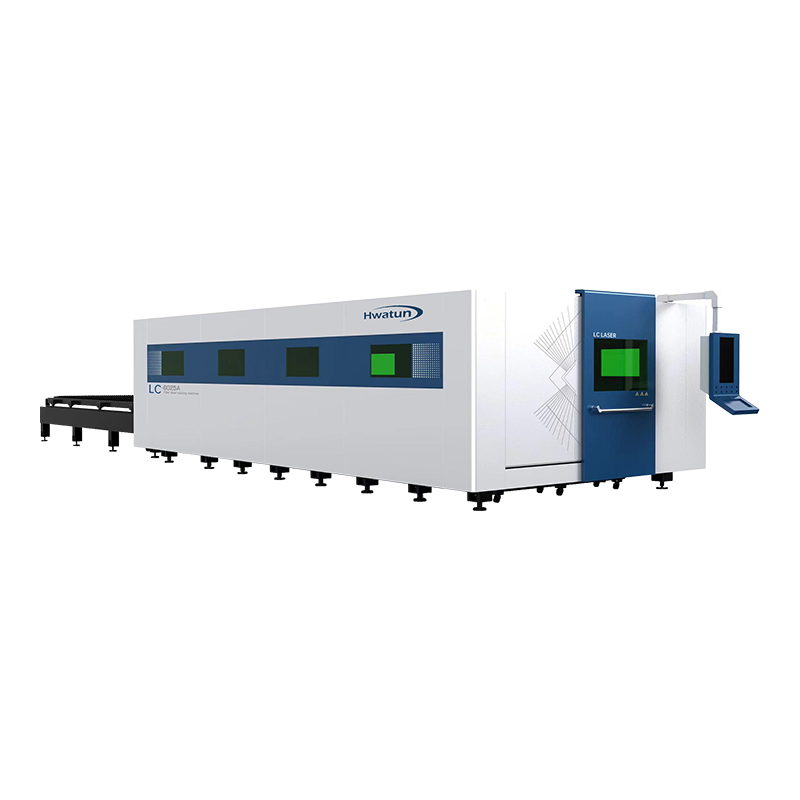 Máquina de corte a laser de fibra óptica de mesa dupla